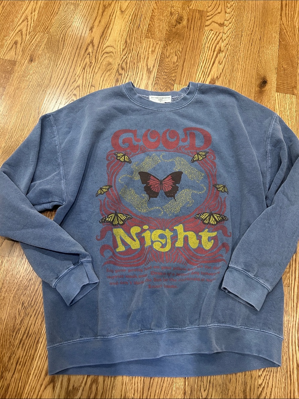 Urban outfitters butterfly good night sweatshirt